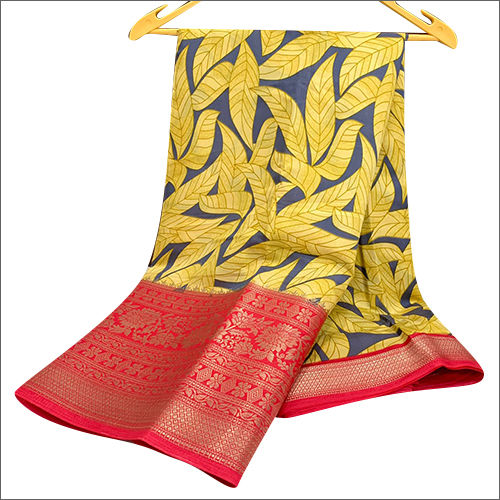 Printed Soft Silk Jacquard Saree