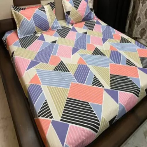 King Size Floral Fitted Bedsheet