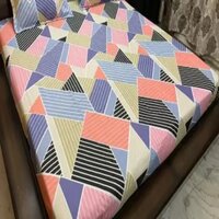 King Size Floral Fitted Bedsheet