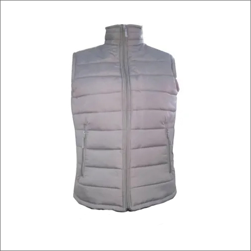 Gray Used Ladies Plain Polyester Jacket
