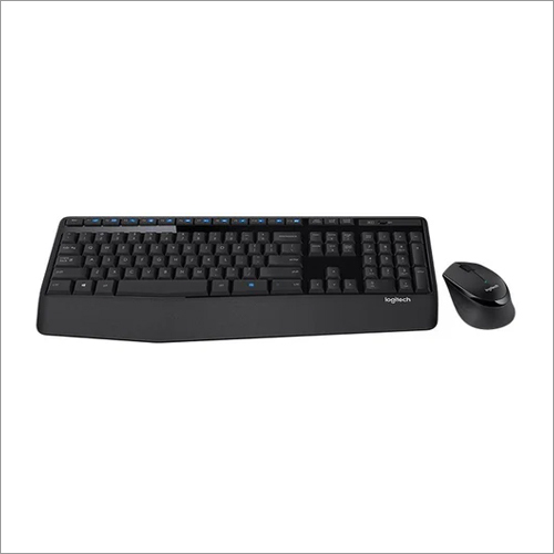 Black Logitech Mk345 Comfort Wireless Keyboard And Mouse Combo
