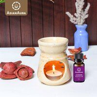 Asian Aura Ceramic Aromatic Oil Diffuser with 2 oil bottles AA-CB-050
