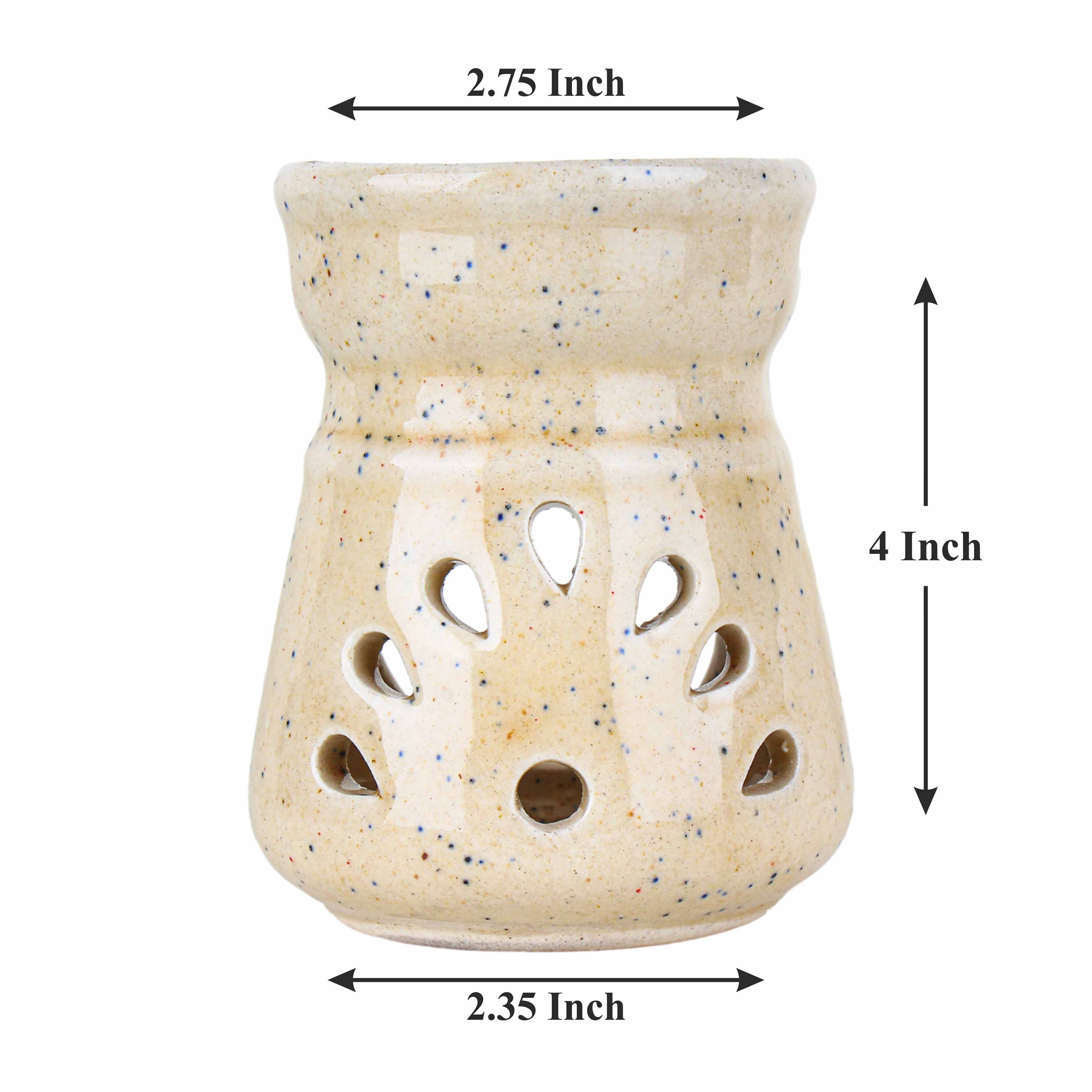 Asian Aura Ceramic Aromatic Oil Diffuser with 2 oil bottles AA-CB-050