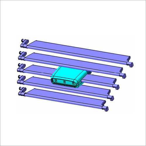 Blue Horizontal Vanes