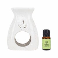 Asian Aura Ceramic Aromatic Oil Diffuser with 2 oil bottles AA-CB-0053