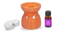 Asian Aura Ceramic Aromatic Oil Diffuser with 2 oil bottles AA-CB-PO 8