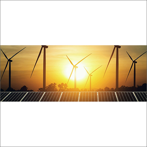 Industrial Wind And Solar Energy Power