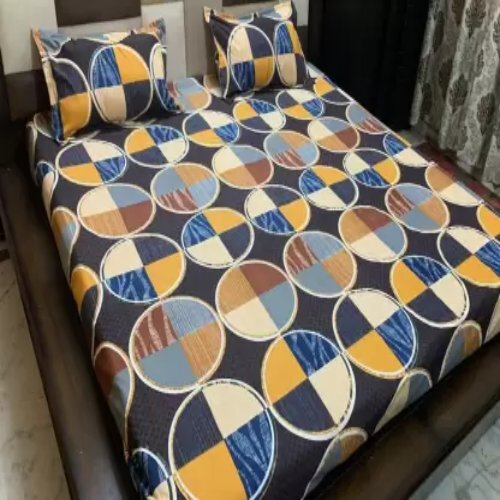 Cotton King Size Floral Fitted Bedsheets