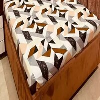 Cotton King Size Floral Fitted Bedsheets