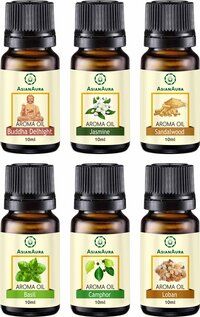 Asian Aura spiritual 10ml Aroma oil Set of 6