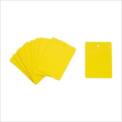 Yellow Plastic Card Tag
