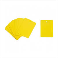 Yellow Plastic Card Tag