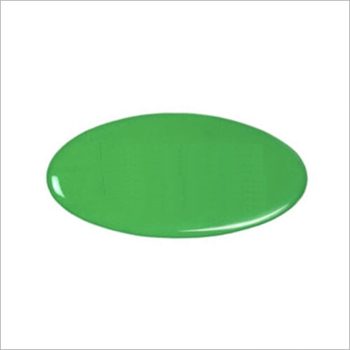 Green Plastic Dome Label