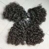 Single Donor Curly Unprocessed Hair
