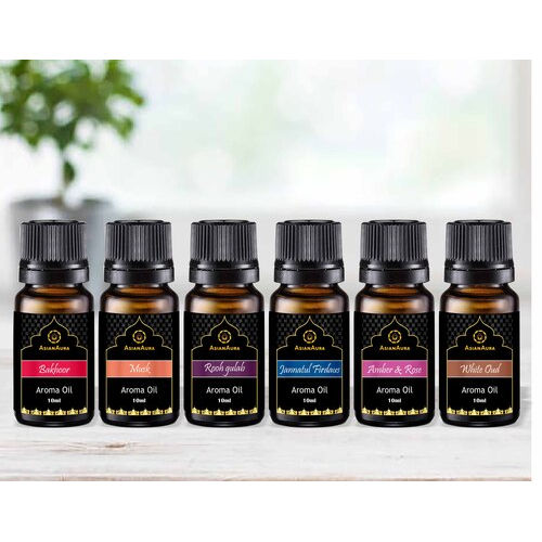 Asian Aura Basic Oil Bottle Set 10Ml Aroma Oil Set Of 6 Gender: Male