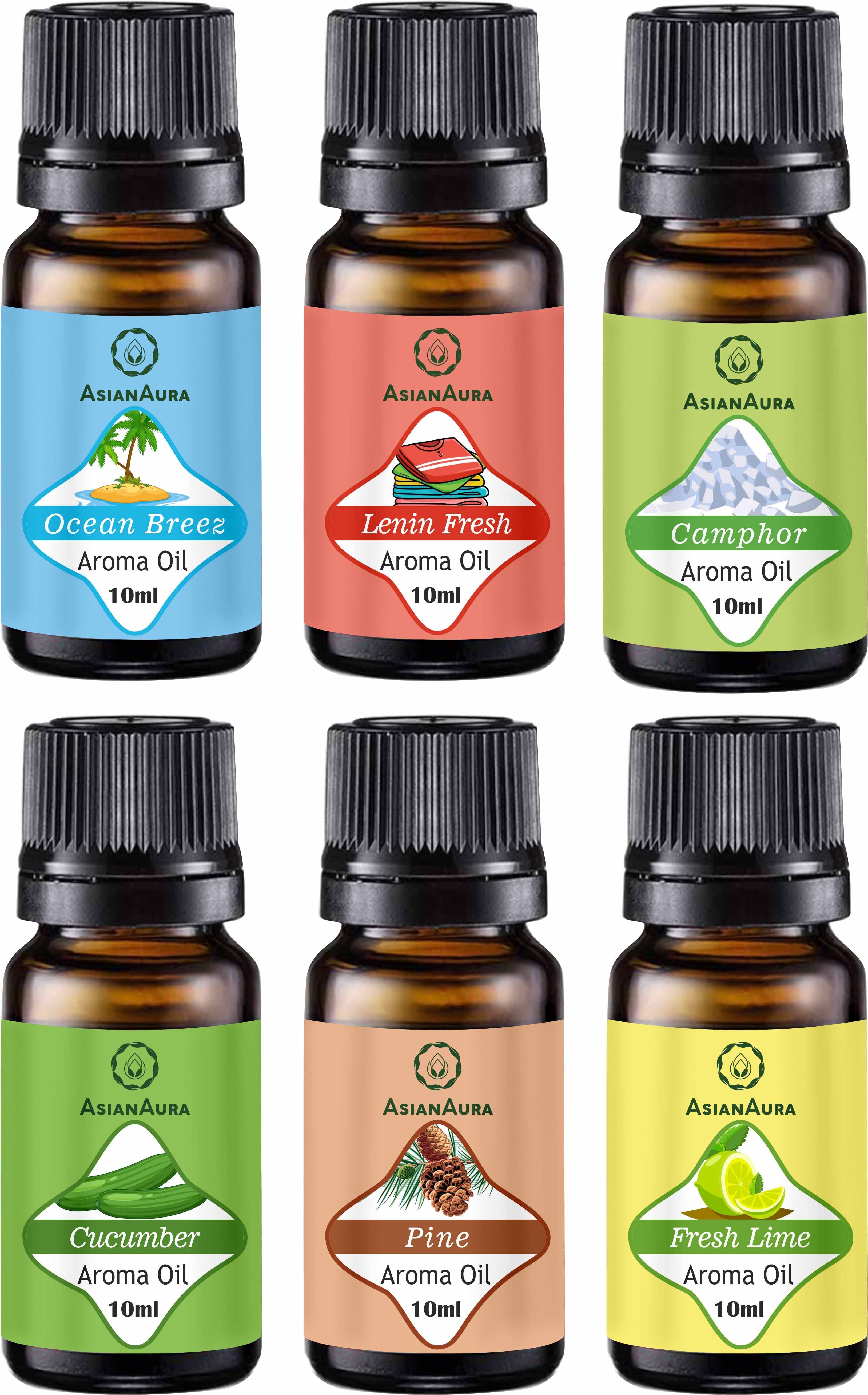 Asian Aura feel fresh kit 10ml Aroma oil Set of 6