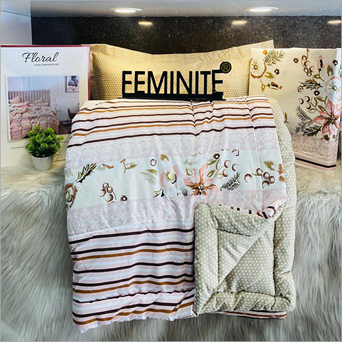 FLORAL REVERSIBLE COMFORTER SET