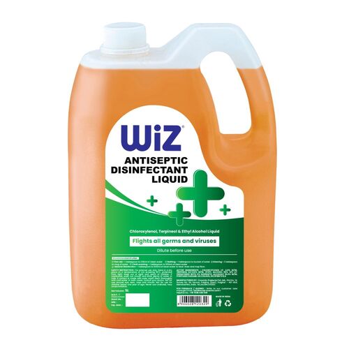 Wiz Antiseptic Disinfectant Liquid Flights All Germs and Viruses - 5L Refill Can