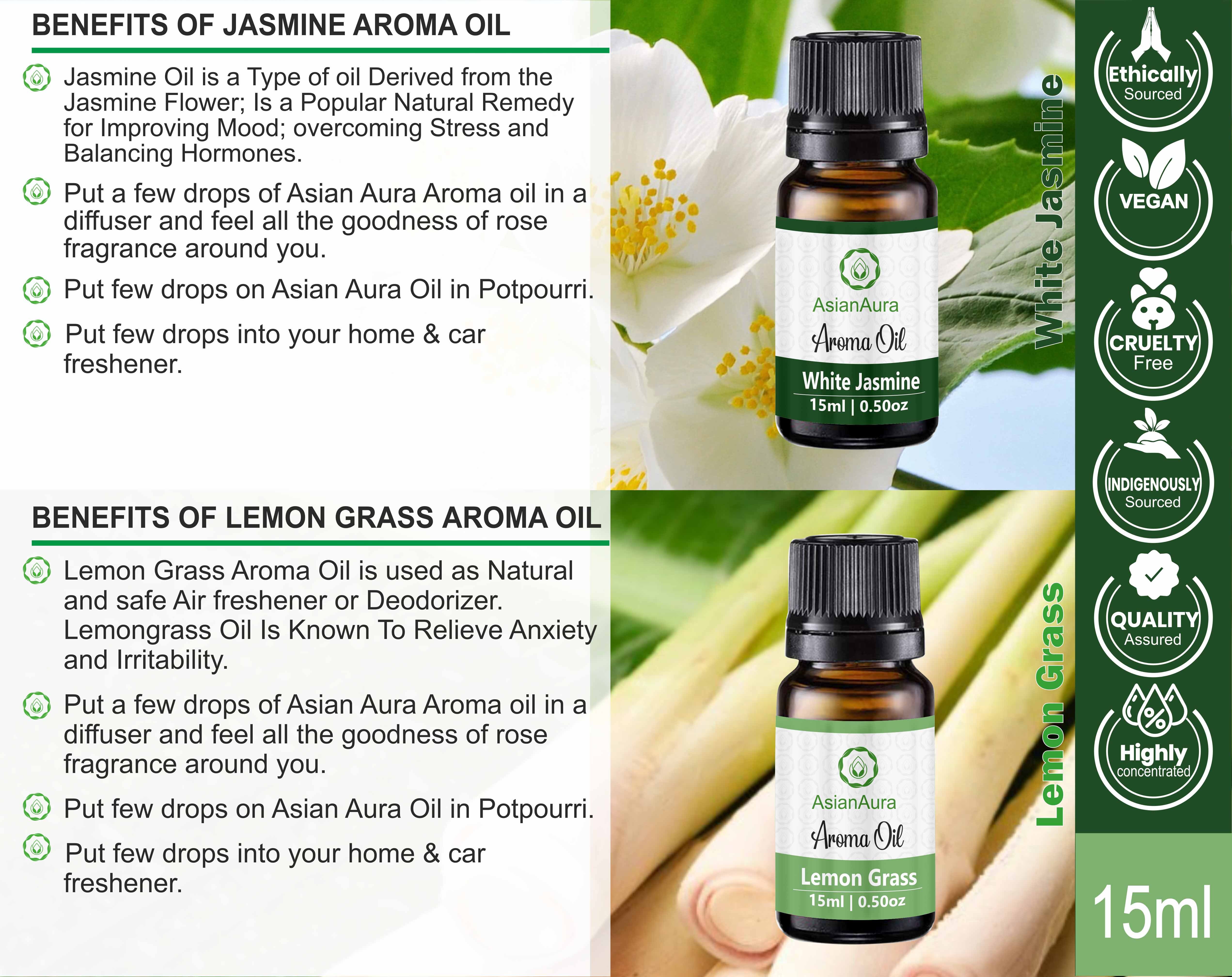 Asian Aura Set Two 15ml Aroma Oil Set of 6