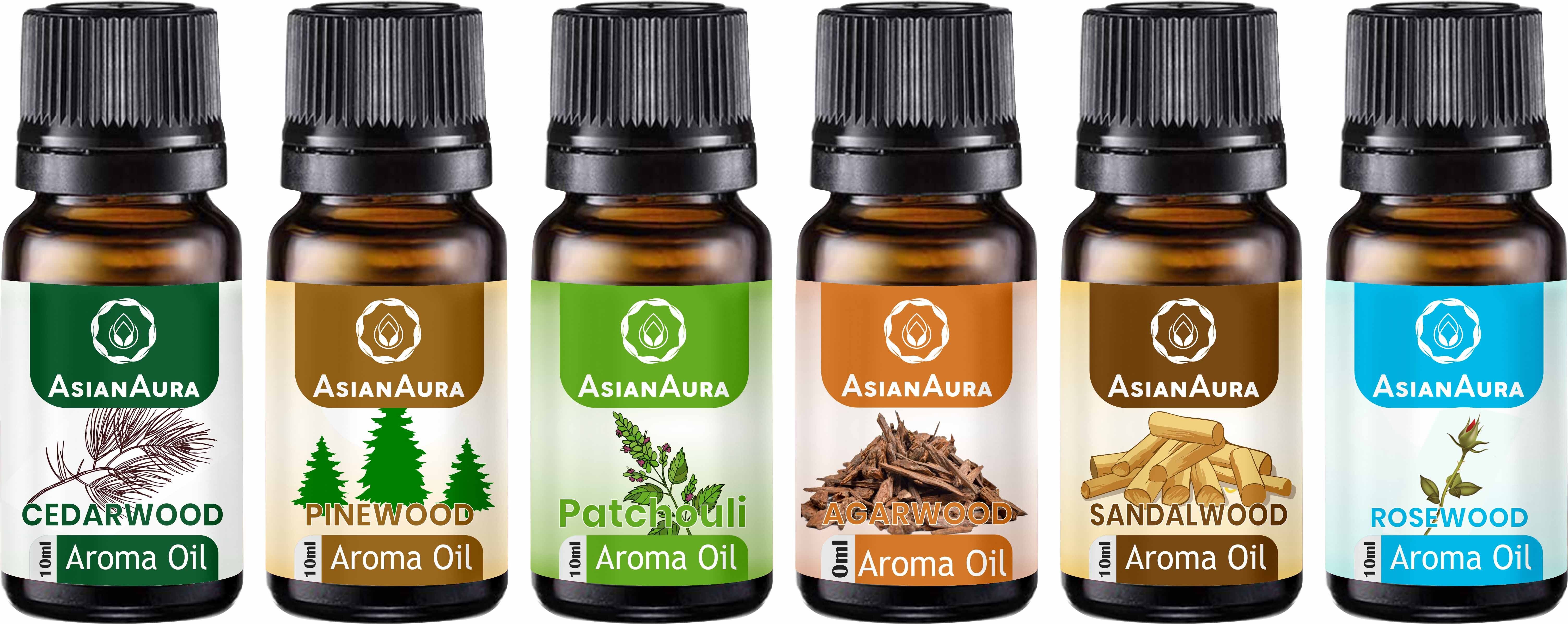 Asian Aura woody combo 10ml Aroma oil Set of 6