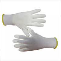 White PU Gloves