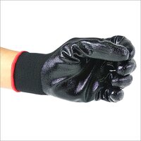 Black Nitrile Coated Gloves