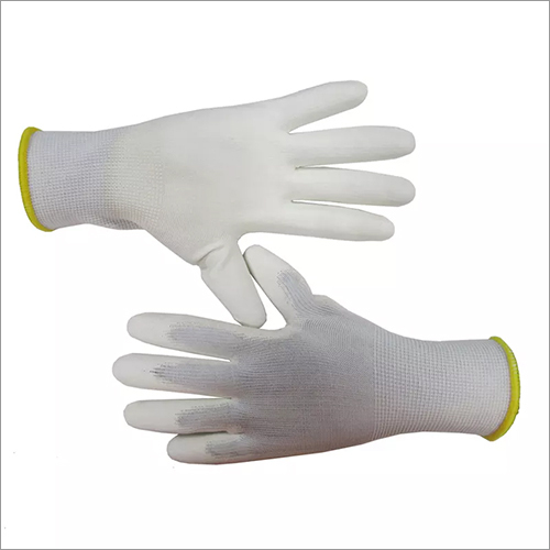 White PU Gloves