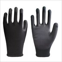 Black PU Gloves
