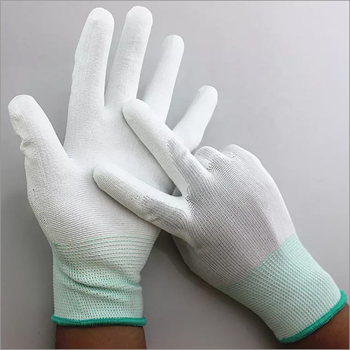 ESD Carbon Fiber PU Coated Finger Gloves