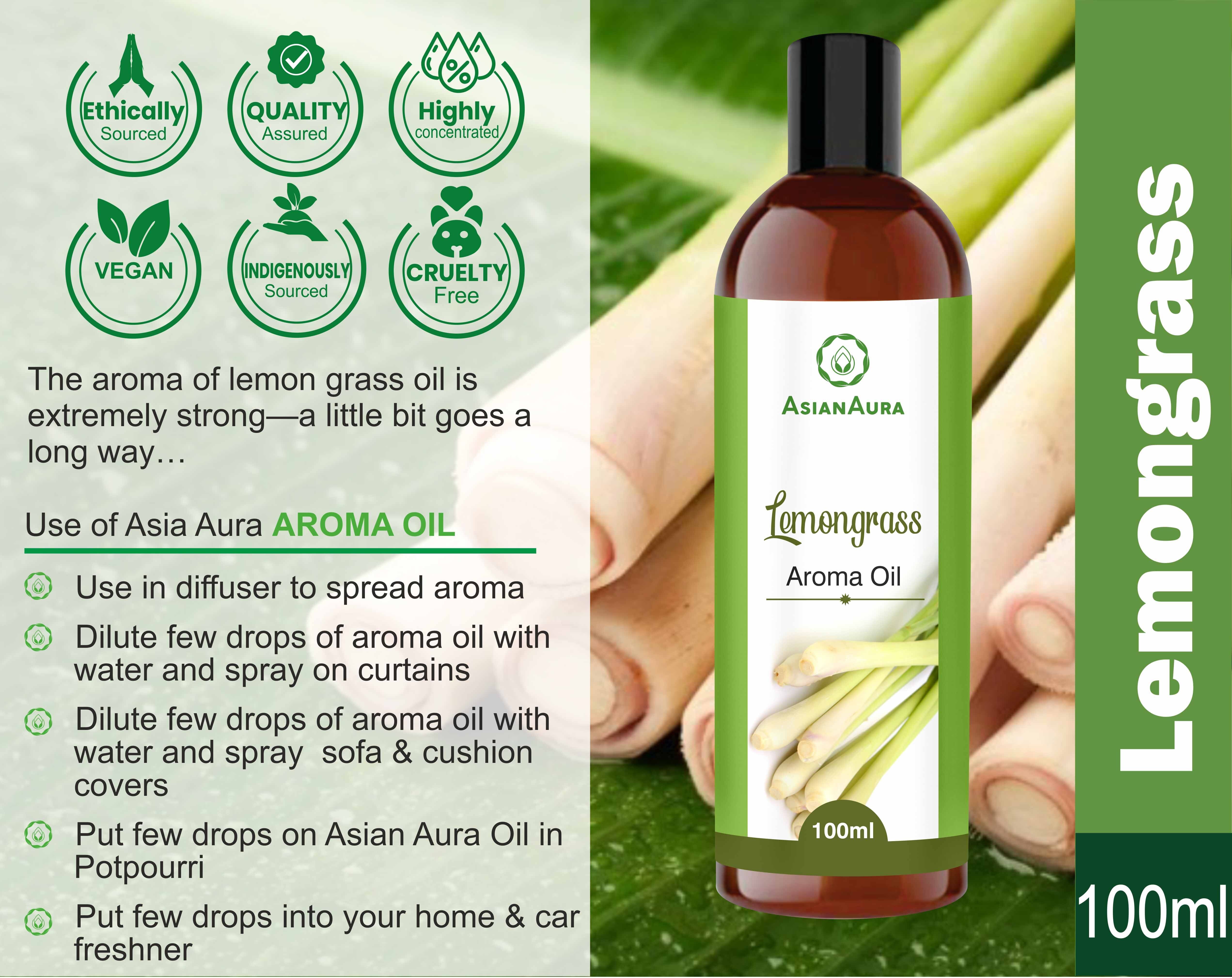 Asian Aura Lemongrass Flavour 100ml Aroma oil