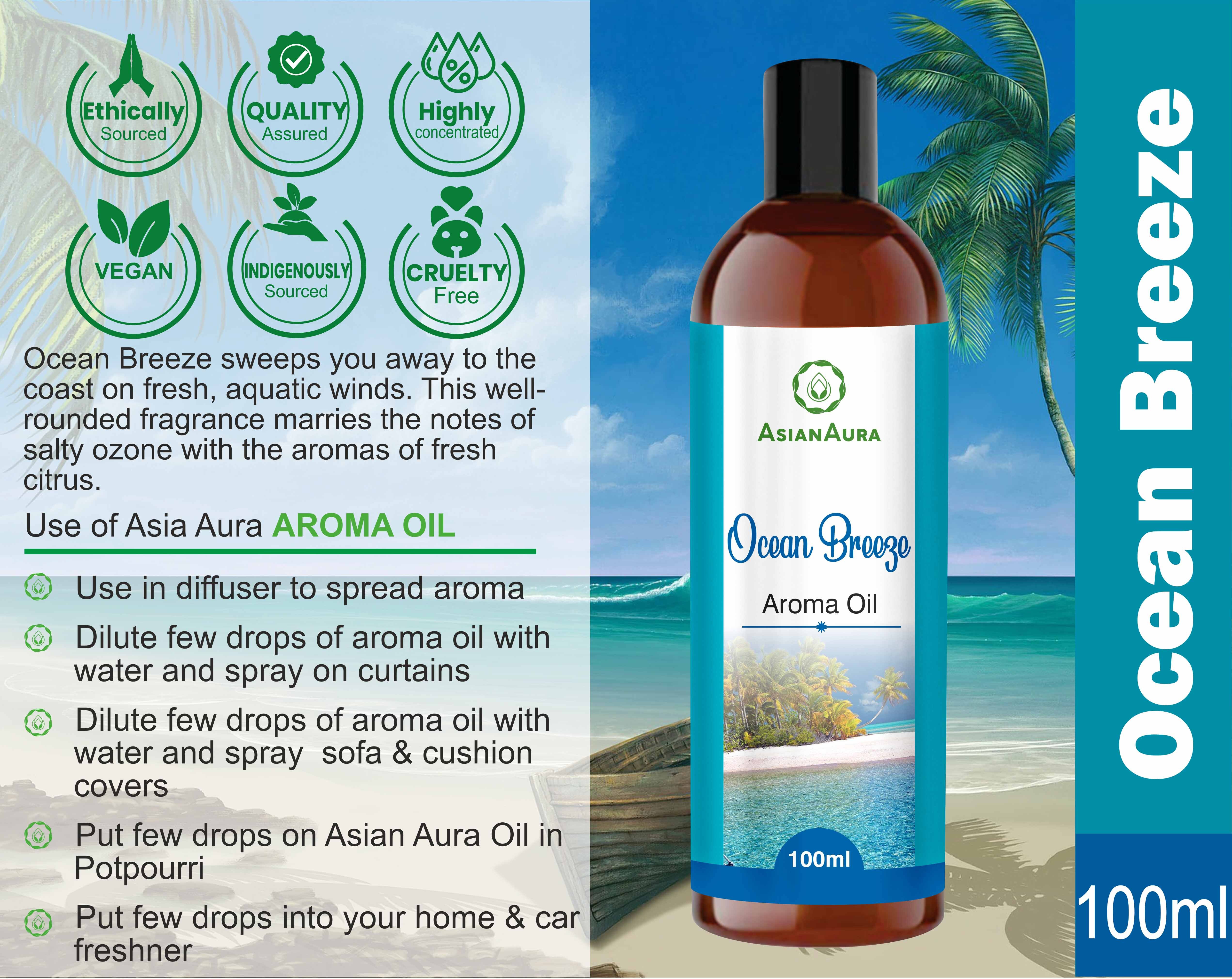 Asian Aura Ocean Breeze Flavour 100ml Aroma oil