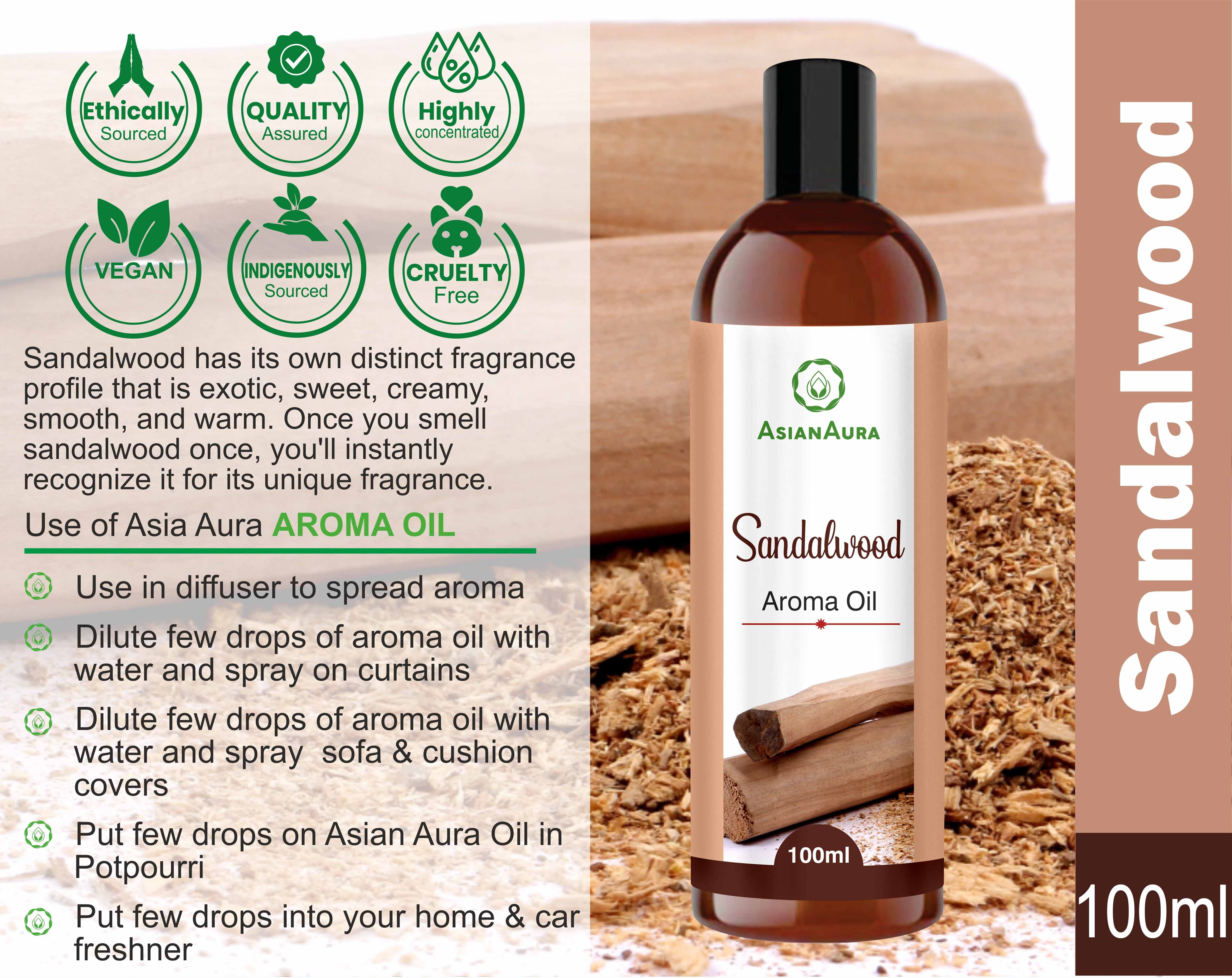 Asian Aura Sandalwood Flavour 100ml Aroma oil