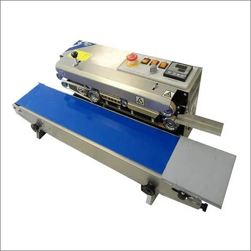 Blue And Silver 220V Continuous Band Sealing Machine