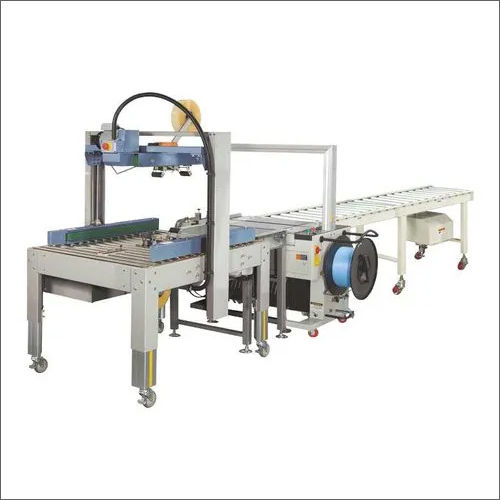 Silver Automatic Strapping And Taping Machine