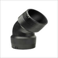 Hdpe Electrofusion Elbow - Hdpe Material, 90-degree Angle, Black Color, Round Shape, Black Painted Surface Treatment | Suitable For Oil & Gas, Wastewater, Agricultural Applications