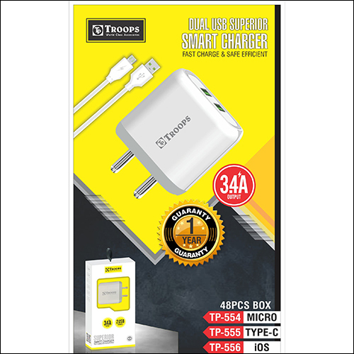 TP-554, 555, 556 V Dual USB Superior Smart Charger