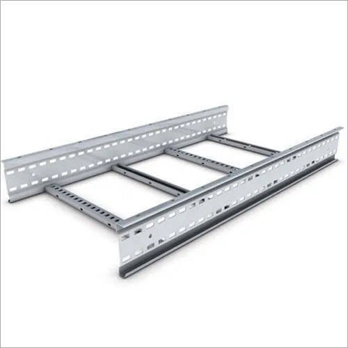 White Gi Perforated Ladder Cable Trays