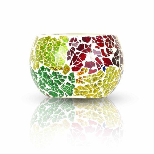 mosaic candle holder (Multicolour)