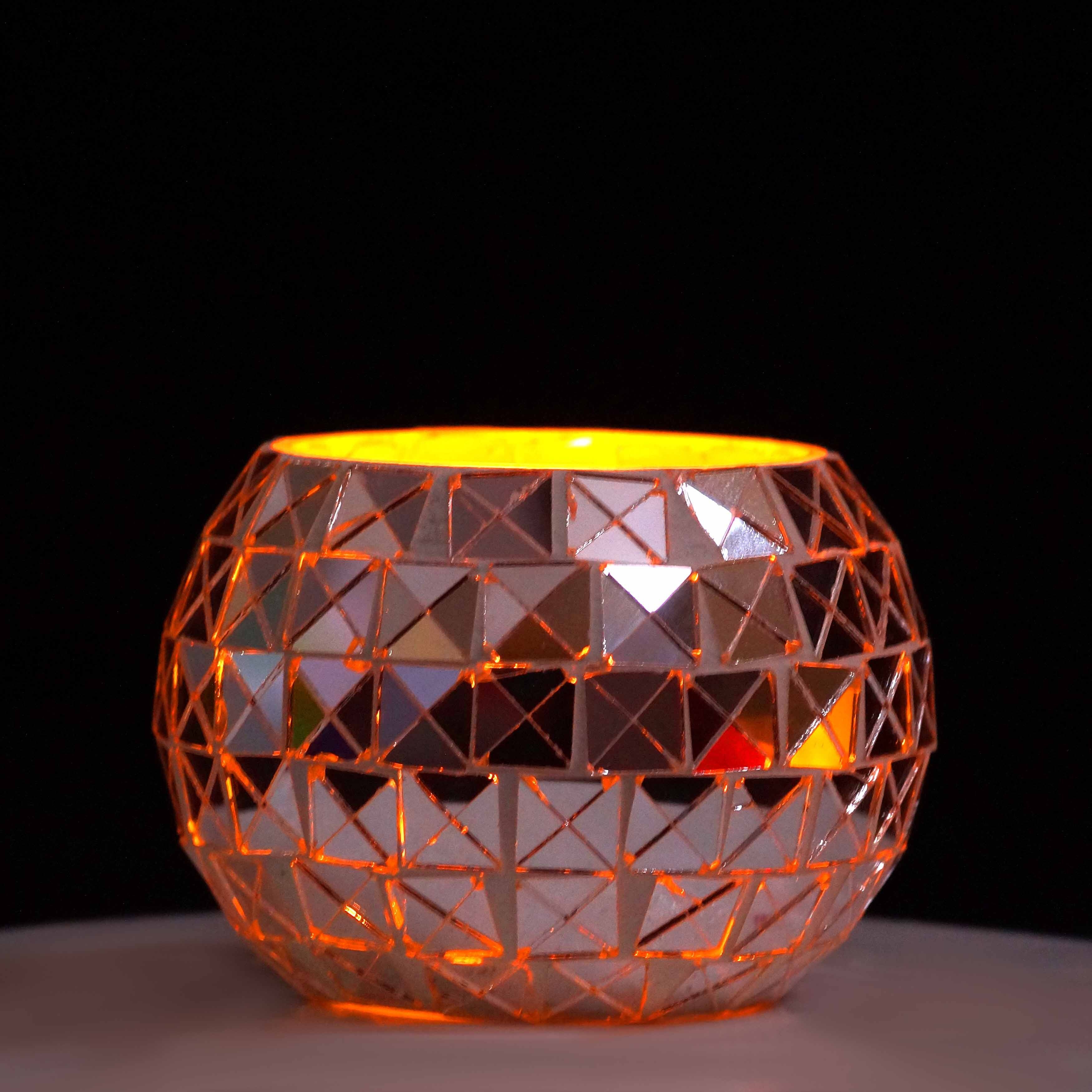 Mosaic candle Holder