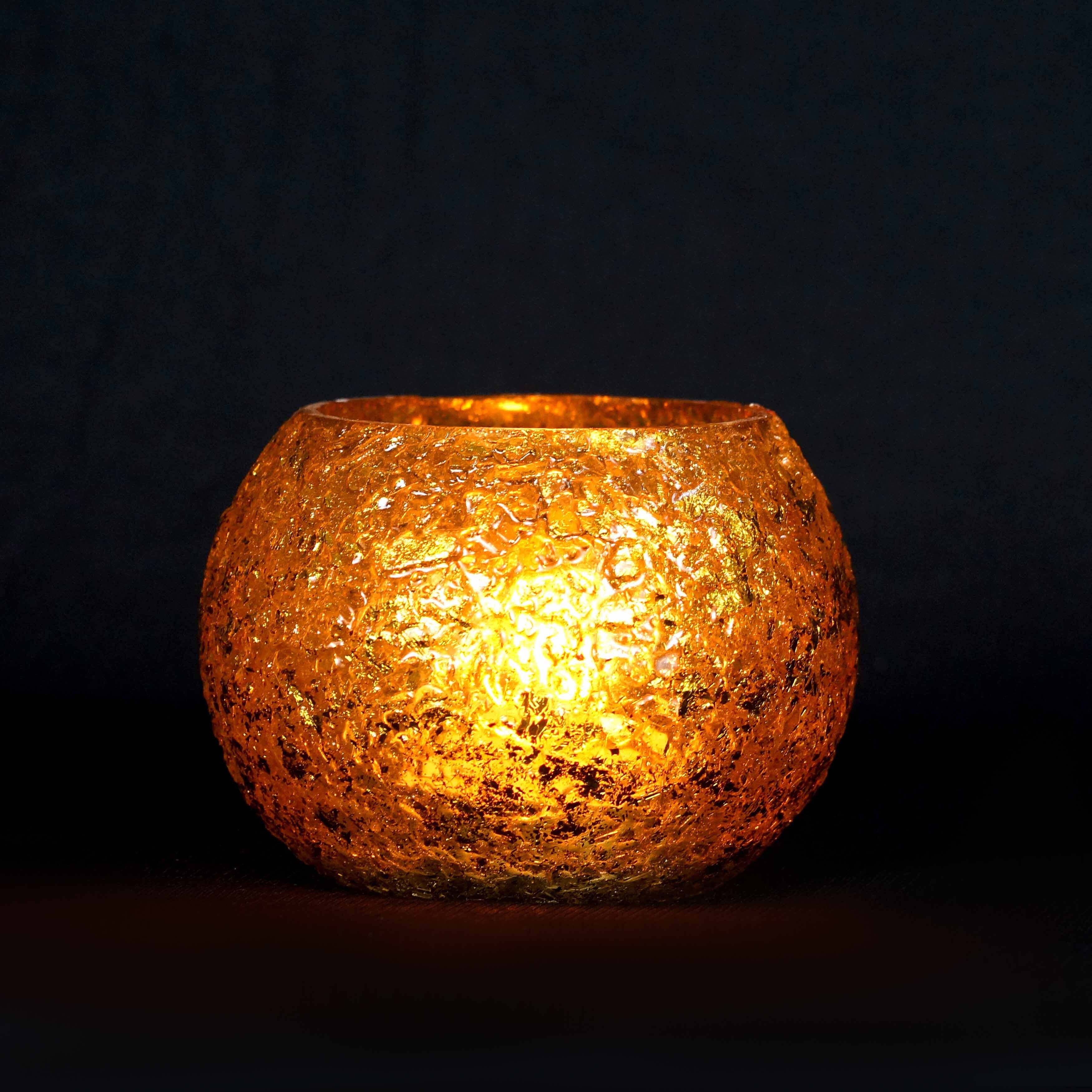 mosaic candle holder (Golden)