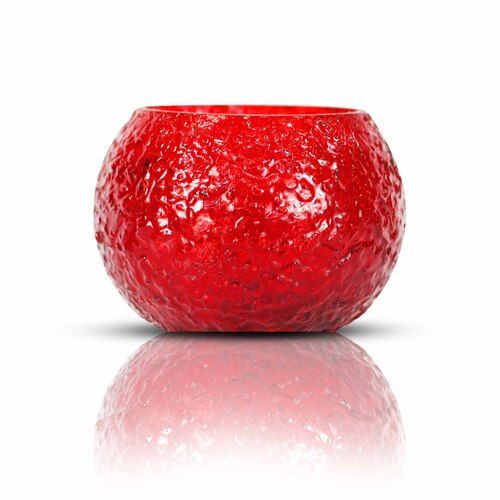 mosaic candle holder (red)