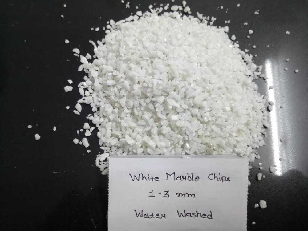 Snow white natural crushed marble chips for wall cladding and landscaping garden aggregate snow white ready stock