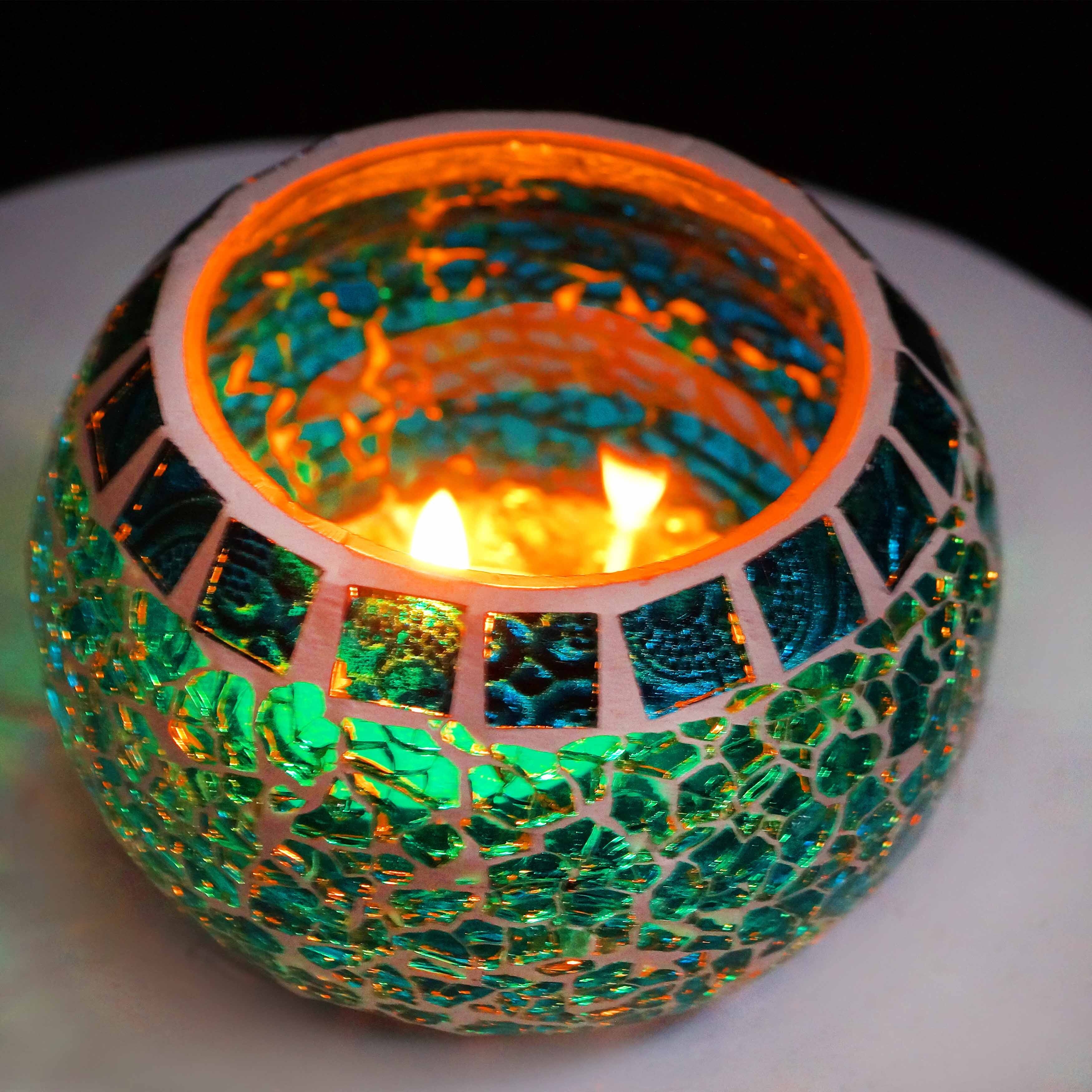 Candle holder mosaic 14