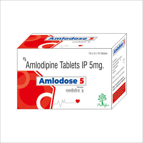 Amlodose 5 Amlodipine Tablets Ip Purity: 100%