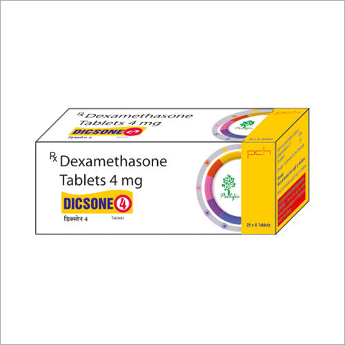 White Dicsone Dexamethasone Tablets 4Mg