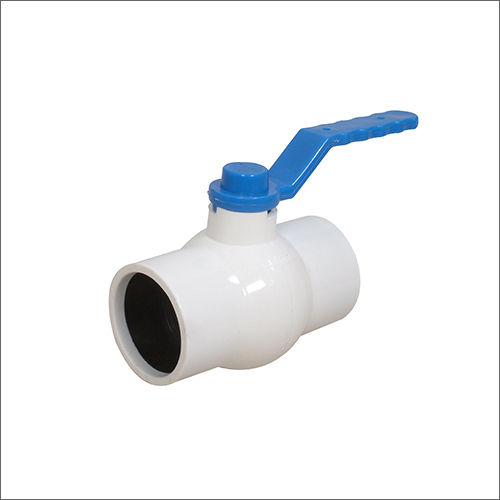 PP Ball Valve - Premium Quality PP, Different Sizes Available, Polished Finish, Industrial Use, White Color, Water Media