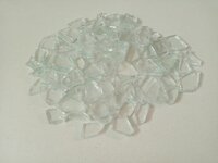 CLEAR GLASS CRUSHED STONE CHIPS WITH DIFFRENT SIZE SPECIAL TERRAZZO FLOORING USED