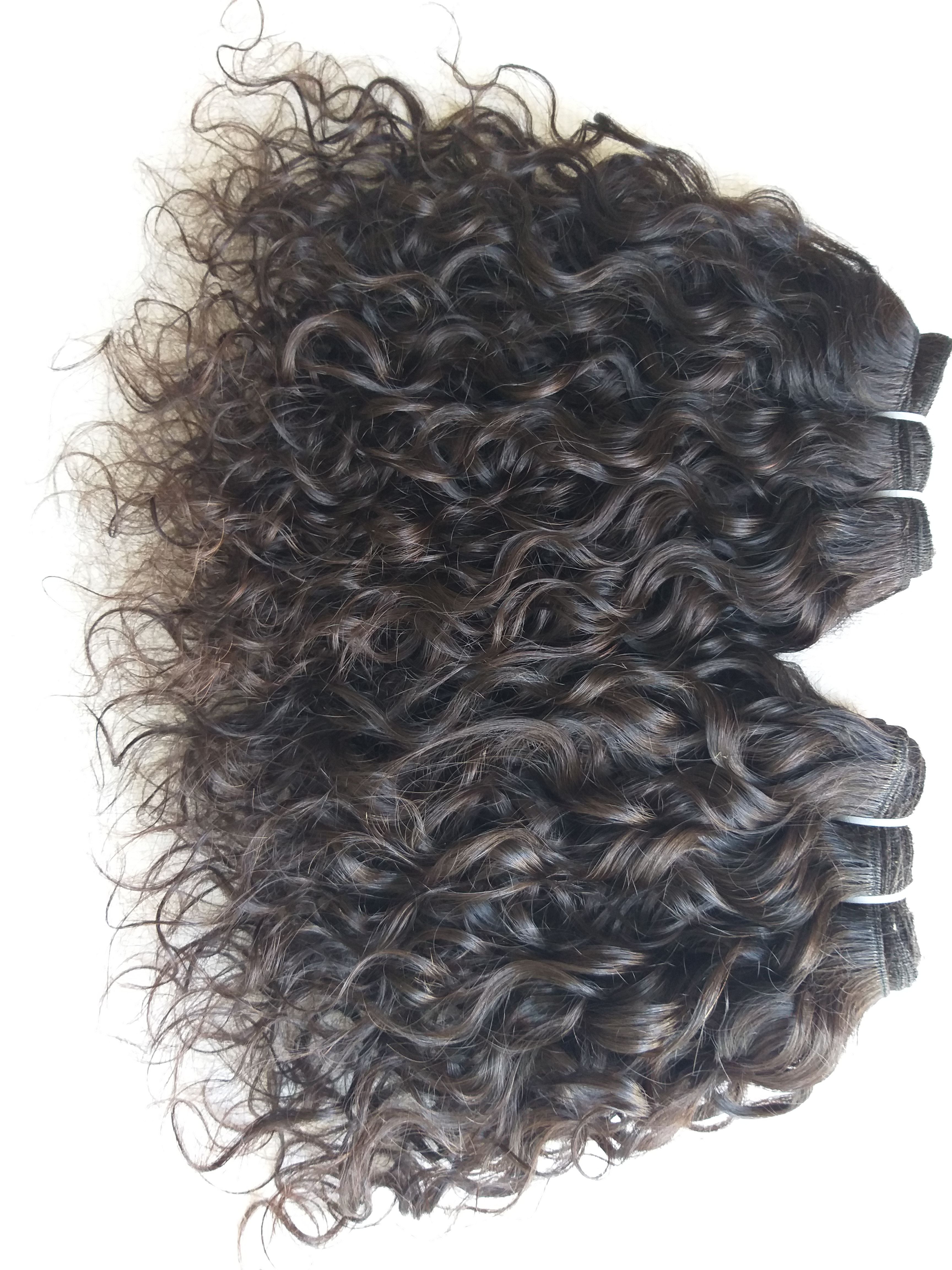 Raw Unprocessed Temple Donated Curly Hair