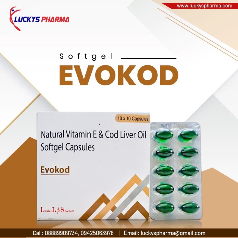 Natural vitamin E COD liver capsules