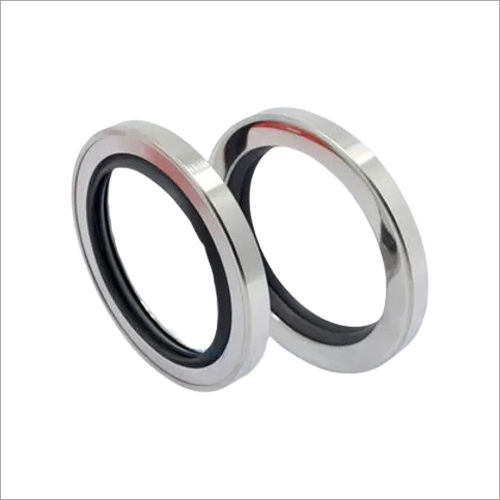 Silver And Black Hydraulic Seals